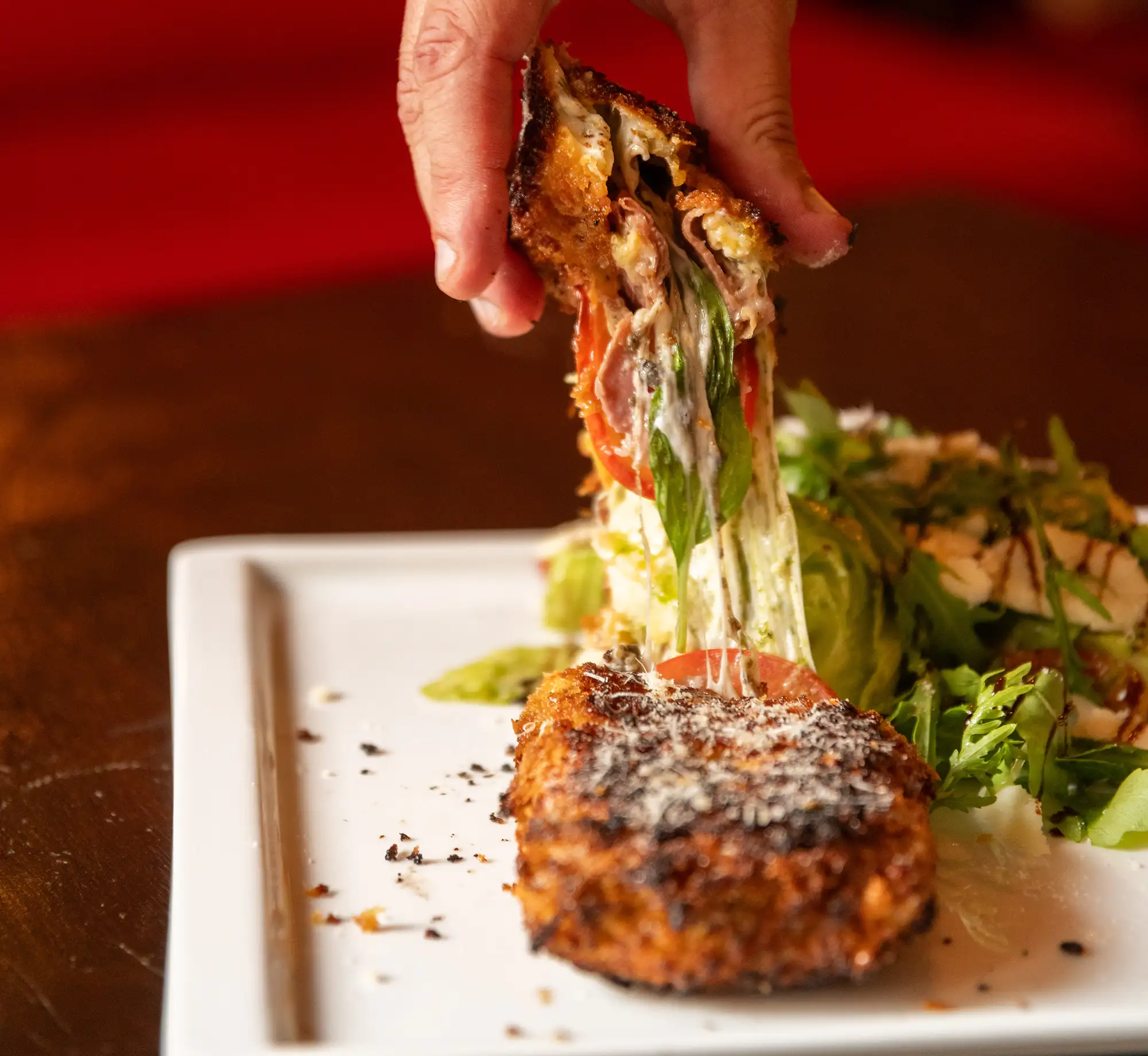 Mozzarella en carozza végétarien